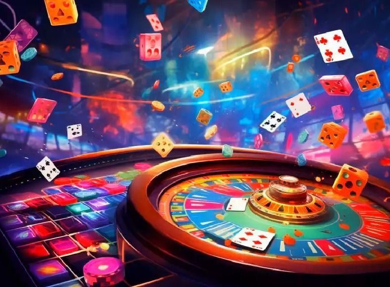 Overhead view of a live casino table setup on 360 apk platform